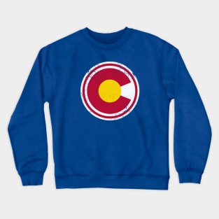 Colorado Flag Circle Art Crewneck Sweatshirt